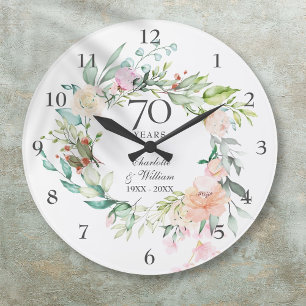 70e huwelijksverjaardag Rozen Bloemen Grote Klok