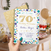 70e Invitation à la fête d'anniversaire surprise