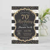 70e Invitation d'anniversaire. Parties scintillant (Debout devant)
