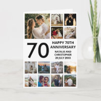 70e Jubileum 13 Foto Collage Black and White