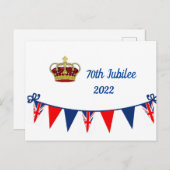 70e jubileum 2022 Celebration Briefkaart (Voorkant / Achterkant)