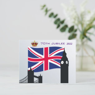 70e jubileum 2022 Celebration Briefkaart