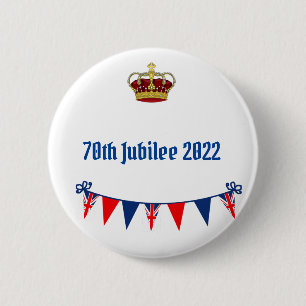 70e jubileum 2022 ronde button 5,7 cm