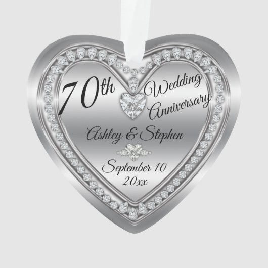 70e Jubileum Diamond Platinum Keepomwille Ornament (achterkant)