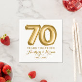 70e Jubileum gepersonaliseerd Servet (Insitu)