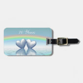 70e Jubileum Platinum Hearts Bagagelabel (Voorkant horizontaal)