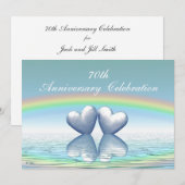 70e Jubileum Platinum Hearts Kaart (Voorkant / Achterkant)