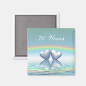 70e Jubileum Platinum Hearts Magneet (Voorkant / Achterkant)