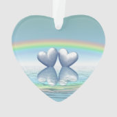 70e Jubileum Platinum Hearts Ornament (achterkant)