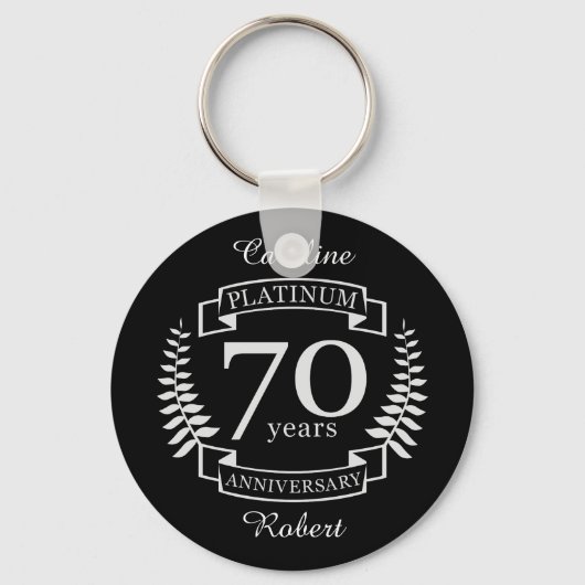 70e JUBILEUM PLATINUM Sleutelhanger (Voorkant)