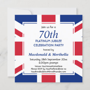 70e Platina Jubileum UNION JACK Kaart