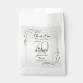 70e Platinum Birthday Bedankzakje (Voorkant)