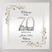 70e Platinum Birthday Poster (Voorkant)