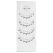 70e Platinum Wedding Jubileum Wijn Cadeautas (Achterkant)