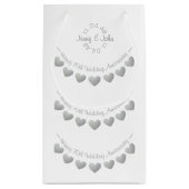 70e Platinum Wedding Jubileum wit Klein Cadeauzakje (Achterkant)