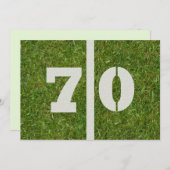 70e uitnodiging van de Birthday Party! (Voorkant / Achterkant)