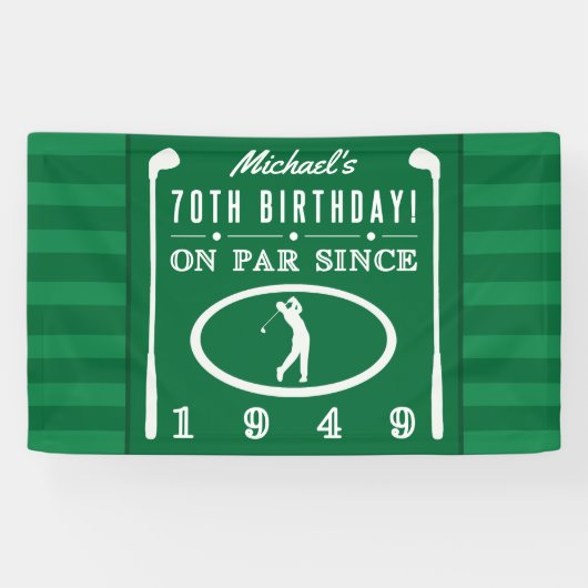 70e verjaardag 1949 voor de Golfers Spandoek (Horizontaal)