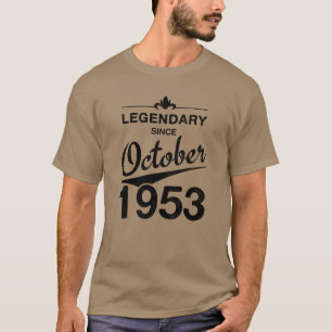 70e verjaardag 70 jaar oud Geboren oktober 1953 Ca T-shirt