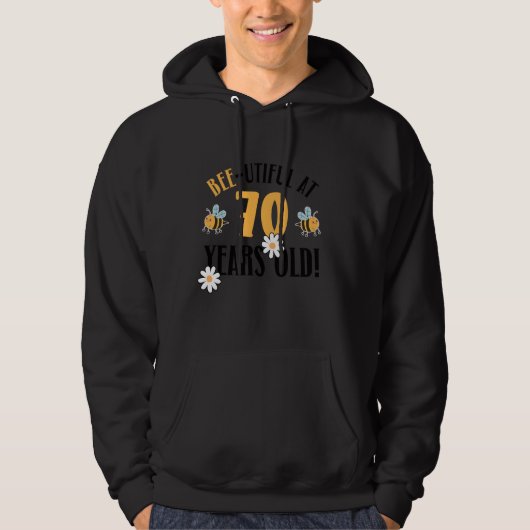 70e verjaardag 70 jaar oude bijenhouder Bee Lover Hoodie (Voorkant)