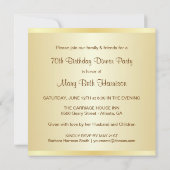 70e verjaardag - Aangepaste fotouitnodigingen Kaart (Achterkant)