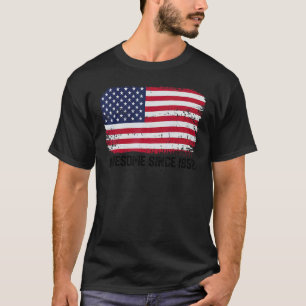 70e verjaardag  Amerikaanse vlag Geweldige sinds 1 T-shirt
