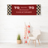 70e verjaardag Baseball, Red White Blue, Spandoek (Insitu)