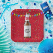 70e verjaardag Bord bietenflespapier (Feest)