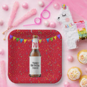 70e verjaardag Bord bietenflespapier (Feest)