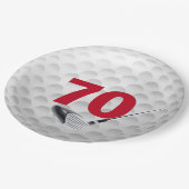70e verjaardag Bord Golfbalpapier (Gekanteld)
