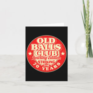 70e verjaardag Bowling Old Bylls Club 70 jaar Stri Kaart
