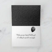 70e verjaardag cadeautje met poot kaart (Binnen)