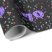 70e verjaardag cadeauverpakking papier (Rol Hoek)