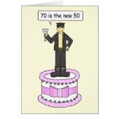 70e verjaardag Cartoon Humor voor hem (Voorkant)