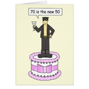 70e verjaardag Cartoon Humor voor hem