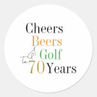 70e Verjaardag Cheers en Biers Golf Minimaal