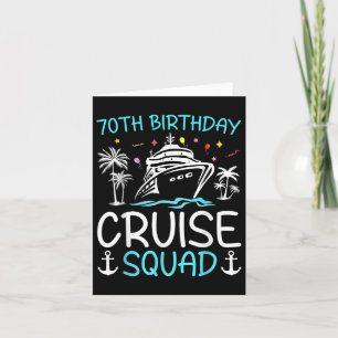 70e verjaardag Cruise Squad Gifts 2025 Matching Pa Kaart