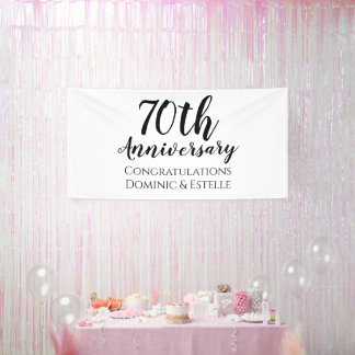 70e verjaardag Custom Party Banner