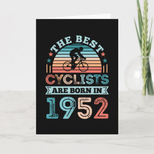 70e verjaardag Cycling Gift Best Cyclist, geboren Kaart