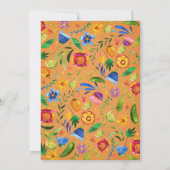 70e verjaardag Fiesta Uitnodiging (Achterkant)