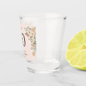 70e verjaardag Floral Shot Glas (Rechts)