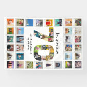 70e verjaardag foto template spandoek (Horizontaal)