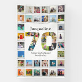 70e verjaardag foto template spandoek (Verticaal)