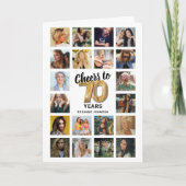 70e verjaardag Fotocollage Kaart (Voorkant)