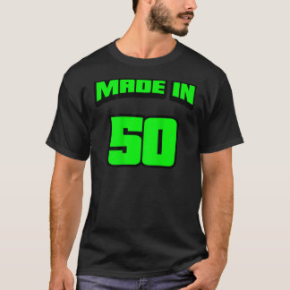 70e verjaardag , gemaakt in 1950 op de achtergrond t-shirt