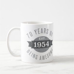 70e verjaardag Geweldige 1954 Koffiemok