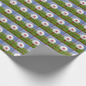 70e verjaardag Golfbal Cadeaupapier (Hoek)