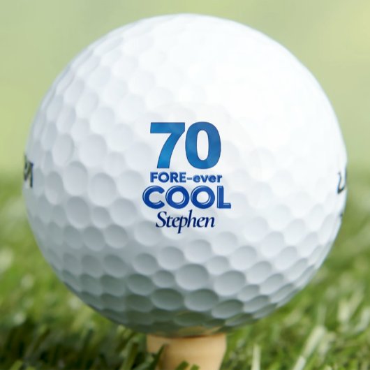 70e verjaardag Golfer Gift, FOREVER-ever Cool 70 j Golfballen