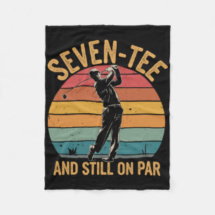 70e verjaardag Golfer Humor Golf Pun Zeven-t-shirt Fleece Deken