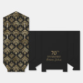 70e verjaardag Goud Elegante Dank Je Bedankdoosjes (Ongevouwen)