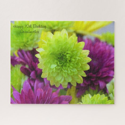70e verjaardag Granny. Legpuzzel (Horizontaal)